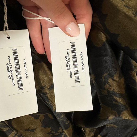 NWT Reformation Parma Silk Maxi Slip Dress Sz L Night Garden Floral Slim - Picture 2 of 10